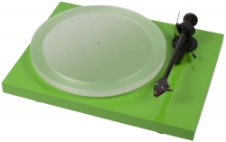 Pro-Ject Debut Carbon Esprit DC, pianogrön skivspelare med 2M Red