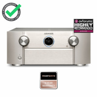 Marantz SR7015 hemmabiofrstrkare med HEOS, silver RETUREXEMPLAR