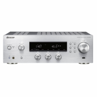 Pioneer SX-N30AE stereoförstärkare med nätverk, DAC & RIAA-steg, silver RETUREXEMPLAR