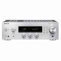 Pioneer SX-N30AE stereoförstärkare med nätverk, DAC & RIAA-steg, silver