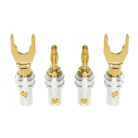 Real Cable BF7205 bananpluggar med medföljande spadkroppar, 4-pack