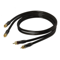 Real Cable E-CA signalkabel för stereobruk, 0.75 meter