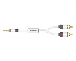 Real Cable Moniteur JRCA-1, 3.5mm-2RCA ljudkabel, 1.5 meter