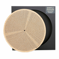 Simply Analog Cork Slipmat Tricircle, korkmatta med tryck fr vinylspelare
