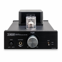 TAGA Harmony THDA-500T v2 rörbestyckad hörlursförstärkare med USB DAC, svart