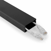 Nedis CMDT-5025 kabelkanal i aluminium, svart