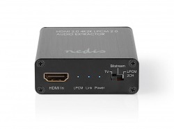 Nedis HDMI Extractor V-EXT3470, HDMI->optisk eller analog 3.5mm