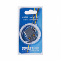 Supra HDMI Install Kit MET-B / BRAID, vinklad kpa & kabelstrumpa