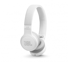 JBL LIVE 400BT On-Ear hörlurar med röststyrning, vit