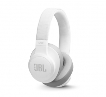 JBL LIVE 500BT Over-Ear hörlurar med röststyrning, vit