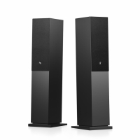 Audio Pro A48 W streaminghögtalare powered by WiiM med HDMI ARC, svart par