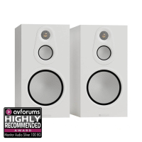 Monitor Audio Silver 100 8G stativhögtalare, mattvitt par