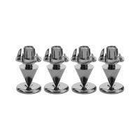 Monacor SPS10-Black Chrome spikes i metall, 4-pack