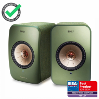 KEF LSX aktiva Wifi-högtalare, grönt par