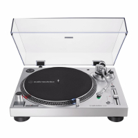 Audio Technica AT-LP120XUSB vinylspelare med RIAA-steg och USB, silver