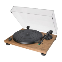 Audio-Technica AT-LPW40WN skivspelare med RIIA & AT-VM95E-pickup, valnöt