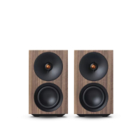 Cambridge Audio L/R S aktiva stereohögtalare med Bluetooth & DAC, valnöt par