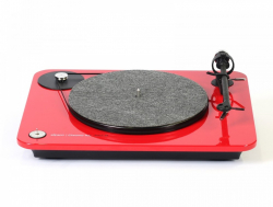 Elipson Chroma 400 vinylspelare med RIAA-steg & Bluetooth, pianoröd