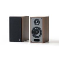 Elipson Horus 6B stativhögtalare Walnut/Dark Grey, par