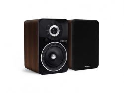 Elipson Prestige Facet 6B BT aktiva högtalare med Bluetooth & DAC, valnöt par