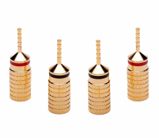 Analogis Speaker Cable Pins, 4-pack kontakter fr hgtalarkabel