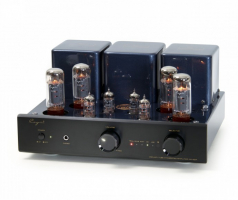 Cayin CS-55A rörförstärkare med EL34 & RIAA-steg, svart