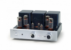 Cayin CS-55A rörförstärkare med EL34 & RIAA-steg, silver