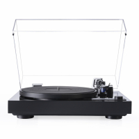 Dual CS-618Q direktdriven vinylspelare med Ortofon 2M Blue-pickup, pianosvart