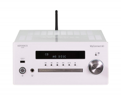 Advance Acoustic MyConnect 60 stereoförstärkare med CD, radio & nätverk, vit