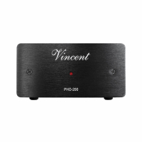 Vincent PHO-200 RIAA-steg f�r vinylspelare, svart