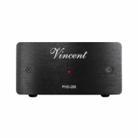 Vincent PHO-200 RIAA-steg för vinylspelare, svart