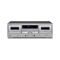 Teac W-1200 dubbeldäck kasettband med digitalisering, silver