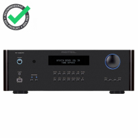 Rotel RA1592 MKII stereoförstärkare med DAC, RIAA-steg & MQA-stöd, svart