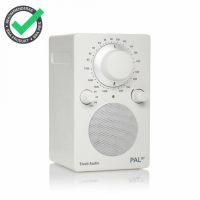 Tivoli Audio PAL BT gen 2, vattentålig FM-radio med Bluetooth, vit RETUREXEMPLAR