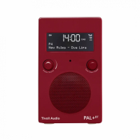 Tivoli Audio PAL+ BT gen 2, vattentålig DAB/FM-radio med Bluetooth, röd