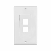 System One WP802 Wallplate, med 2 uttag