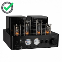 Dayton Audio HTA100BT förstärkare med Bluetooth, RIAA-steg & VU-mätare