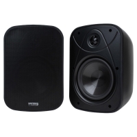 Dayton Audio IO65XP, aktiva 6.5 tums utomhushögtalare, svart par