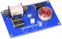 Dayton Audio XO2W-2K, delningsfilter 2-vägs