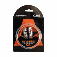 GAS RCA 1M2F Dual Twist Subwoofer Y-kabel, 0.3 meter