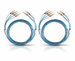 Oehlbach Bi-Tech LS-Kabel Bi-Wire Stereo, terminerad hgtalarkabel