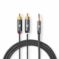 Nedis Profigold CAT-B22200 3.5 mm-2RCA ljudkabel