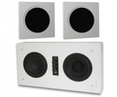 DLS D-One & Flatsub Stereo One 2.1 stereopaket, vitt