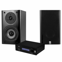 System One A50BT med SB-15B stativhögtalare, svart par