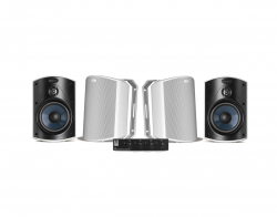 System One SC4B hgtalarvxel & 2 par Polk Audio Atrium 4 Vita Utomhushgtalare