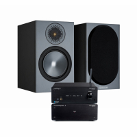 Dynavoice CA802BT & Monitor Audio Bronze 50 6G Svarta