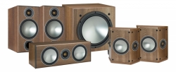 Monitor Audio Bronze 2 högtalarpaket 5.1, valnöt