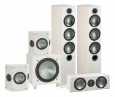 Monitor Audio Bronze 6 högtalarpaket 5.1, vitt