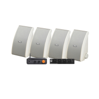 Fosi Audio BT20A Max med SC4B & 2 par Yamaha NS-AW392 Vita Utomhushögtalare
