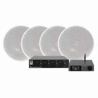 Dynavoice CA802BT med SC4B högtalarväxel & DLS IC621 Inbyggnadshögtalare, 2 par